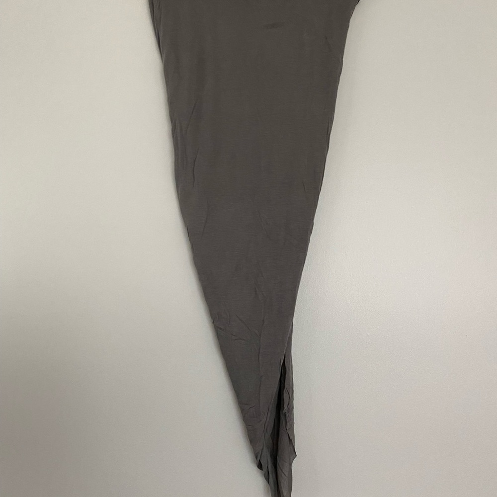 Helmut Lang gray jersey skirt